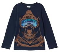 s.Oliver RED LABEL Regular Fit Langarmshirt aus reiner Baumwolle in Marine, Größe 92