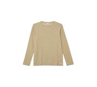 Strukturiertes Langarm-Jerseyshirt mit kleiner Stickerei 170/176 braun 2172857.84W0.170_176