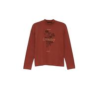 s.Oliver Junior Langarmshirt für Mädchen, Braun, Langarm, T-Shirt, 164, Klassisch