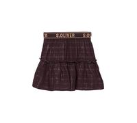 Ausgestellter Viskoserock mit Karomuster und Glitzerdetails 122 pink 2152310.49N1.122