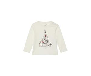 S.Oliver Junior Mädchen 2156840 Longsleeve Mit Weihnachtsmotiv, 210, 68 EU