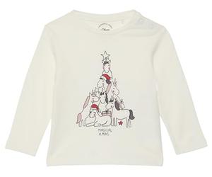 S.Oliver Junior Mädchen 2156840 Longsleeve Mit Weihnachtsmotiv, 210, 74 EU