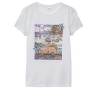 T-Shirt aus Baumwolle mit Fotoprint 146/152 weiß 2164749.0100.146_152
