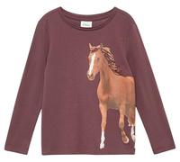 Longsleeve mit Pferde-Print und Pailletten 92/98 rot 2170284.4927.92_98
