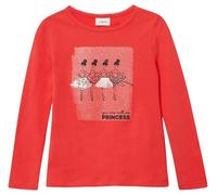 Langarmshirt mit Pailletten und Applikation 92/98 rot 2173258.3210.92_98