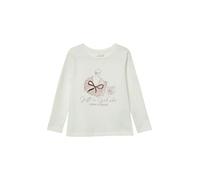 s.Oliver Junior Mädchen 2173259 T-Shirt Langarm, White, 116/122