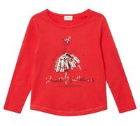 Langarmshirt mit Pailletten und abgerundetem Saum 92/98 rot 2173262.3210.92_98