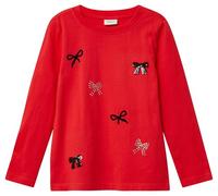 s.Oliver Junior Mädchen 2173264 T-Shirt Langarm, RED, 92/98