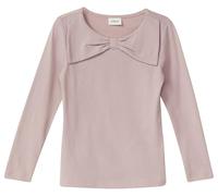 Langarm-Jerseyshirt im Slim Fit mit Schleifenkragen 128/134 pink 2173267.4511.128_134