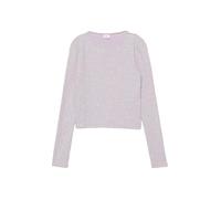 Verkürztes T-Shirt im Slim Fit mit Rippstruktur 170/176 lila|mehrfarbig 2175936.46A1.170_176