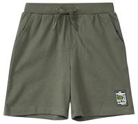 Jersey-Bermuda im Relaxed Fit mit Print-Detail 104 olive 2176169.7981.104