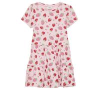 s.Oliver Junior Mädchen Kleid - Jersey, Puffärmel, All-Over-Print
