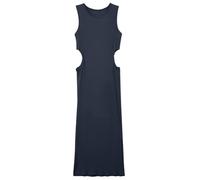 s.Oliver Junior Jerseykleid Mädchen Midi dunkelblau Gr. 158 figurbetont Feinripp, Cut-out & Schlitz