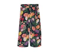 Wide-Leg-Hose aus strukturierter Viskose mit Bindegürtel 116 blau|mehrfarbig 2178262.59A2.116