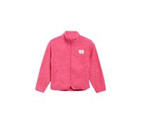 Plüschjacke S.OLIVER JUNIOR, Mädchen, Gr. 146/152, pink, Teddy, Obermaterial: 100% Polyester, bequem hüftlang, Jacken, aus weichem Plüsch mit wärmendem Fleece-Futter (17258905-146) pink