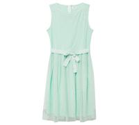 Kurzes Kleid mit silbernen Punkten und Bindegürtel 176 türkis 2176148.71A2.176