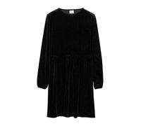 s.Oliver Junior Mädchen Kleid - Glitzer-Samt, Langarm, ausgestellt