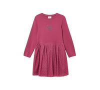 s.Oliver Junior Mädchen Kleid - Jersey, Mesh-Rock, Glitzerprint