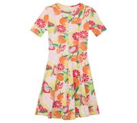 Ausgestelltes Kleid aus elastischer Rippware 146 creme|mehrfarbig 2178035.04A1.146
