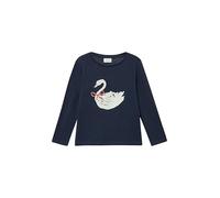 Langarmshirt mit Glitzerprint im Loose Fit 92/98 blau 2173259.5952.92_98