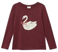 Langarmshirt mit Glitzerprint im Loose Fit 104/110 rot 2173259.4917.104_110