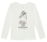 Longsleeve mit Glitzerprint 116/122 creme|weiß 2170280.0210.116_122