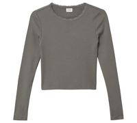 s.Oliver Junior Mädchen Langarmshirt - Slim Fit, Rippware, Spitze
