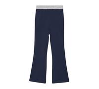 s.Oliver Leggings Junior Mädchen Gr. 128 Blau 95% Baumwolle/5% Elasthan mit Glitzerbund