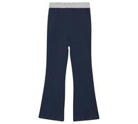 s.Oliver Leggings Junior mit Glitzerbund, leichtem Schlag, 95% Baumwolle/5% Elasthan Blau Gr. 122