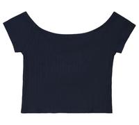 Verkürztes Ripp-Shirt mit Off-Shoulder-Ausschnitt 134/140 blau 2177992.5952.134_140