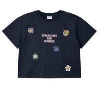 Oversize T-Shirt mit Frontprint und Applikationen 116/122 blau 2178130.5952.116_122