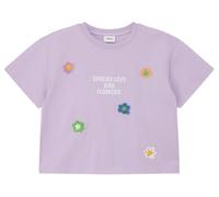s.Oliver T-Shirt 2178130.4615 Oversize mit Frontprint und Applikationen Junior Mädchen lila 128/134