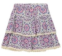 Rock aus Crinkle-Viskose mit integrierter Shorts 98 creme|mehrfarbig 2179372.04A1.98