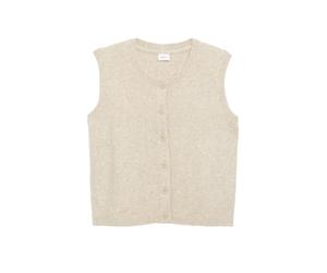 s.Oliver Junior Mädchen Strickjacke - ärmellos, Knopfleiste