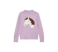s.Oliver Junior Mädchen Strickpullover - Loose Fit, Pferde-Stickerei