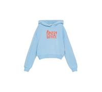 Oversized Kapuzen-Sweatshirt mit Front-Print 134/140 blau