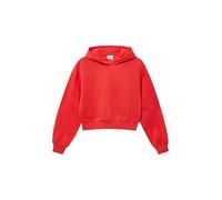 s.Oliver RED LABEL Hoodie Kuscheliger cropped Oversize mit Print Baumwoll-Mix Rot Größe 158/164