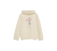s.Oliver Junior Mädchen Sweatshirt - Schalkragen, Glitzerprint, Regular Fit