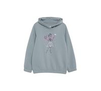 s.Oliver Junior Mädchen Sweatshirt - Schalkragen, Glitzerprint, Regular Fit