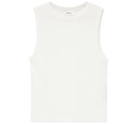 s.Oliver Junior Mädchen T-Shirt Slim-Fit verkürzt Rippstruktur Weiß Größe 170/176