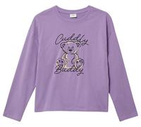 Oversize Longsleeve mit Frontprint 170/176 lila 2170462.4670.170_176