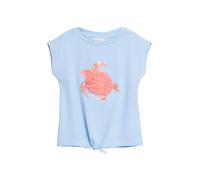 s.Oliver RED LABEL V-Shape T-Shirt aus reiner Baumwolle in Bleu, Größe 104