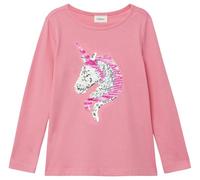 Langarm-Jersey-Shirt mit Pailletten im A-Shape 92/98 pink 2176136.4271.92_98