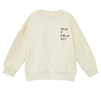 s.Oliver Sweatshirt Oversized mit Rückenprint, kuschelige Innenseite Beige 128/134