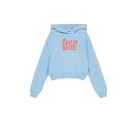 Oversized Kapuzen-Sweatshirt mit Front-Print 146/152 blau