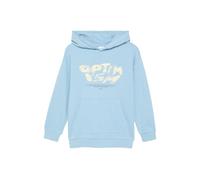 Hoodie S.OLIVER JUNIOR Gr. 158/164, blau, Jungen, Obermaterial: 90% Baumwolle, 10% Polyester, Sweatshirts, mit Statement-Print, for Kids (30502704-158) blau