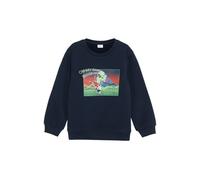 Wärmendes Sweatshirt mit gummiertem Frontprint 92/98 blau 2153668.5952.92_98