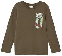 Longsleeve mit strukturiertem Frontprint 104/110 braun 2170158.8917.104_110