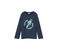 Unisex Langarmshirt mit Print und Wendepailletten 128/134 blau 2182009.59D1.128_134