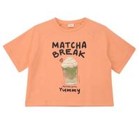 Light Felpa Oversize T-Shirt mit Front- und Rückenprint 170/176 orange 2177967.2218.170_176